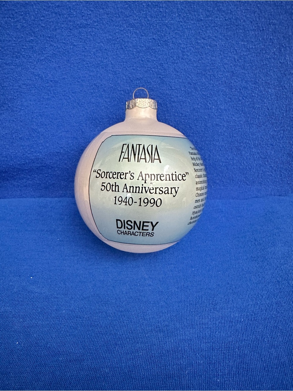 VTG Walt Disney's Fantasia Christmas Ornament Set of 2-Fantasia 50th Anniversary - Picture 5 of 15